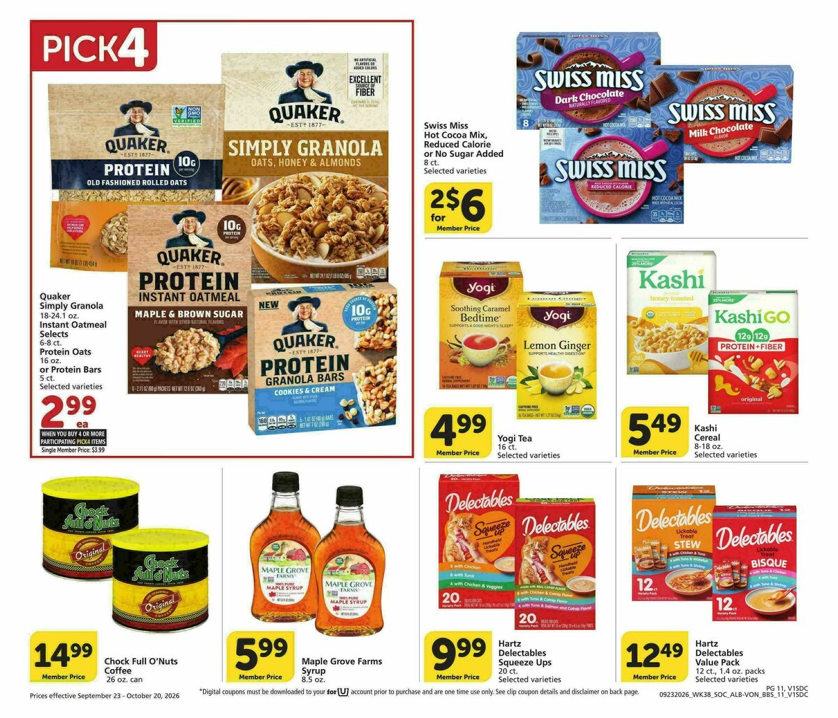 Vons Big Book of Savings Weekly Ad from September 23