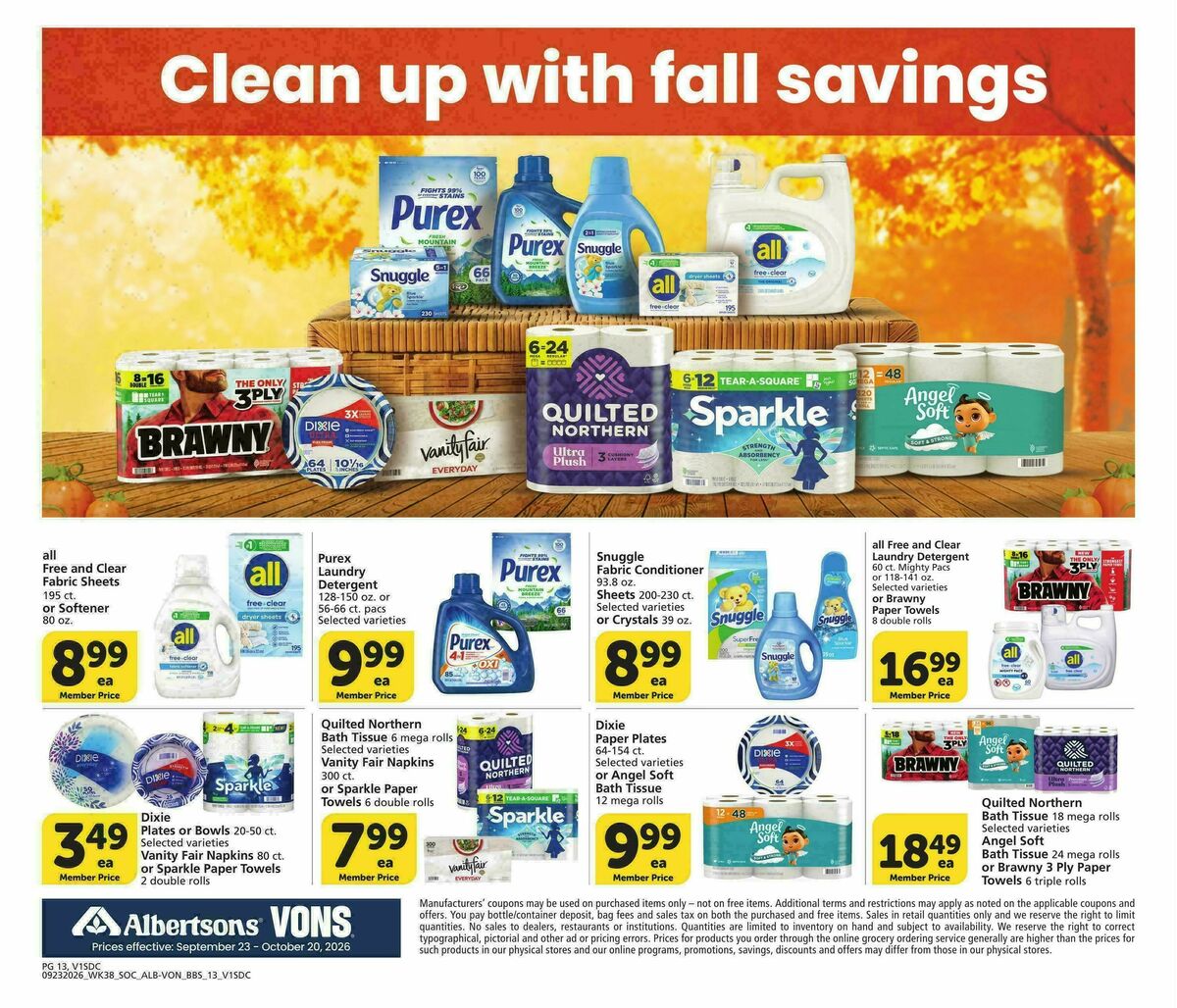 Vons Big Book of Savings Weekly Ad from September 23