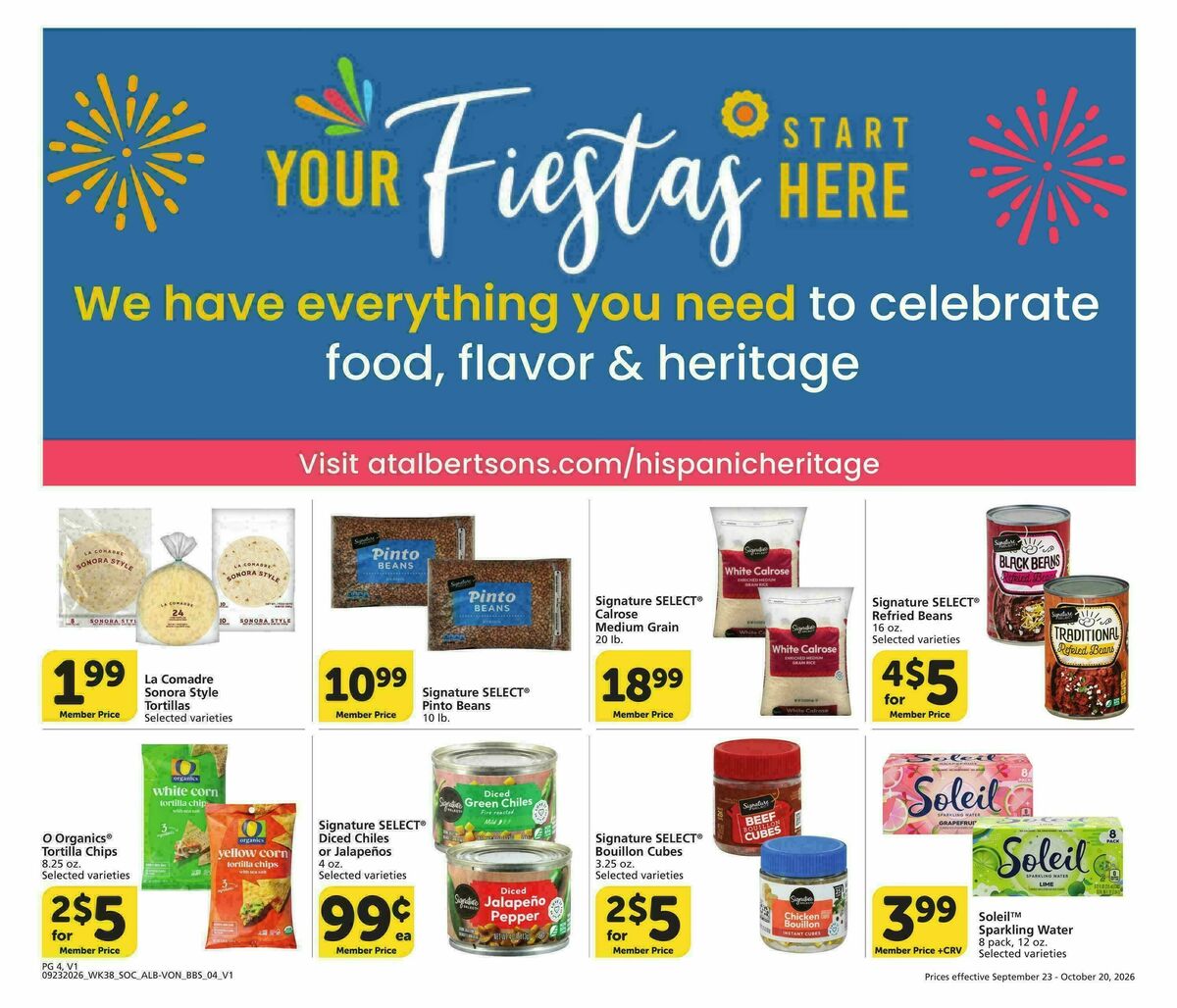 Vons Big Book of Savings Weekly Ad from September 23
