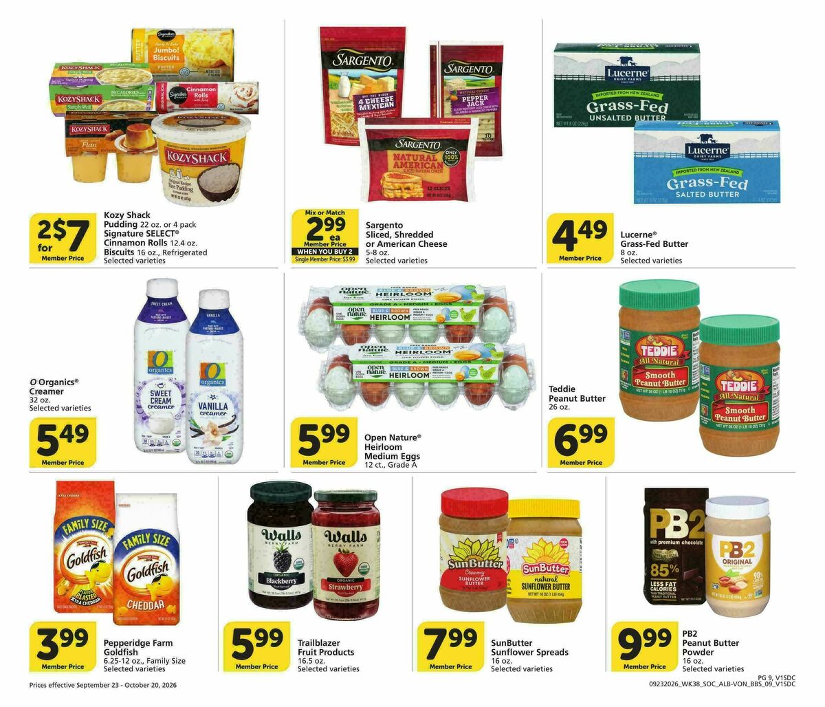 Vons Big Book of Savings Weekly Ad from September 23