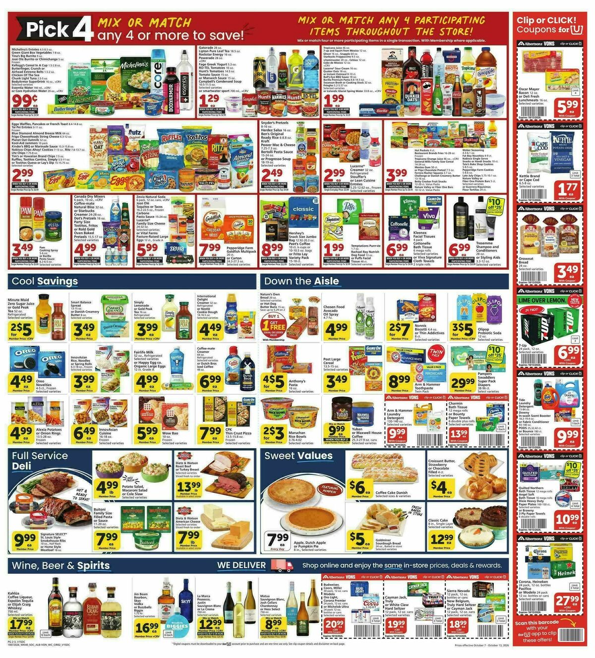 Vons Weekly Ad from October 7