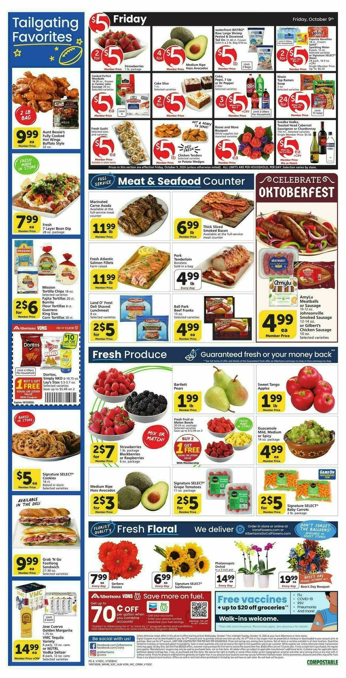 Vons Weekly Ad from October 7