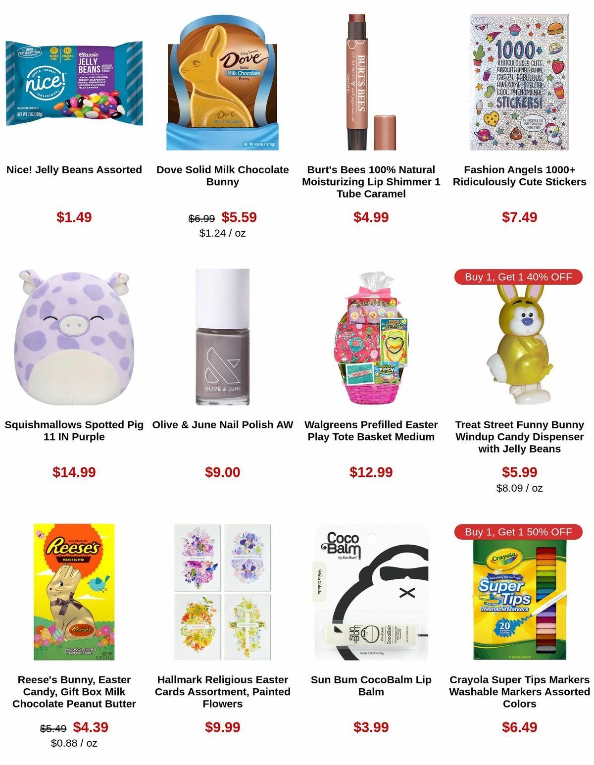 Walgreens Easter Weekly Ad from March 26