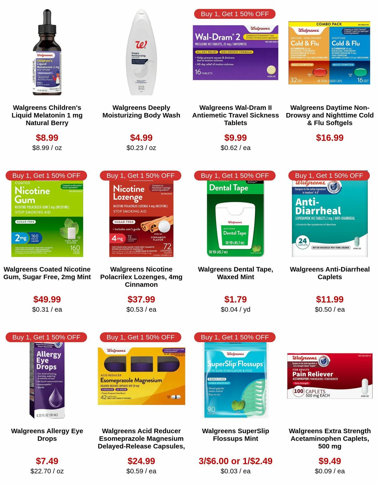 Walgreens Weekly Ad from July 19