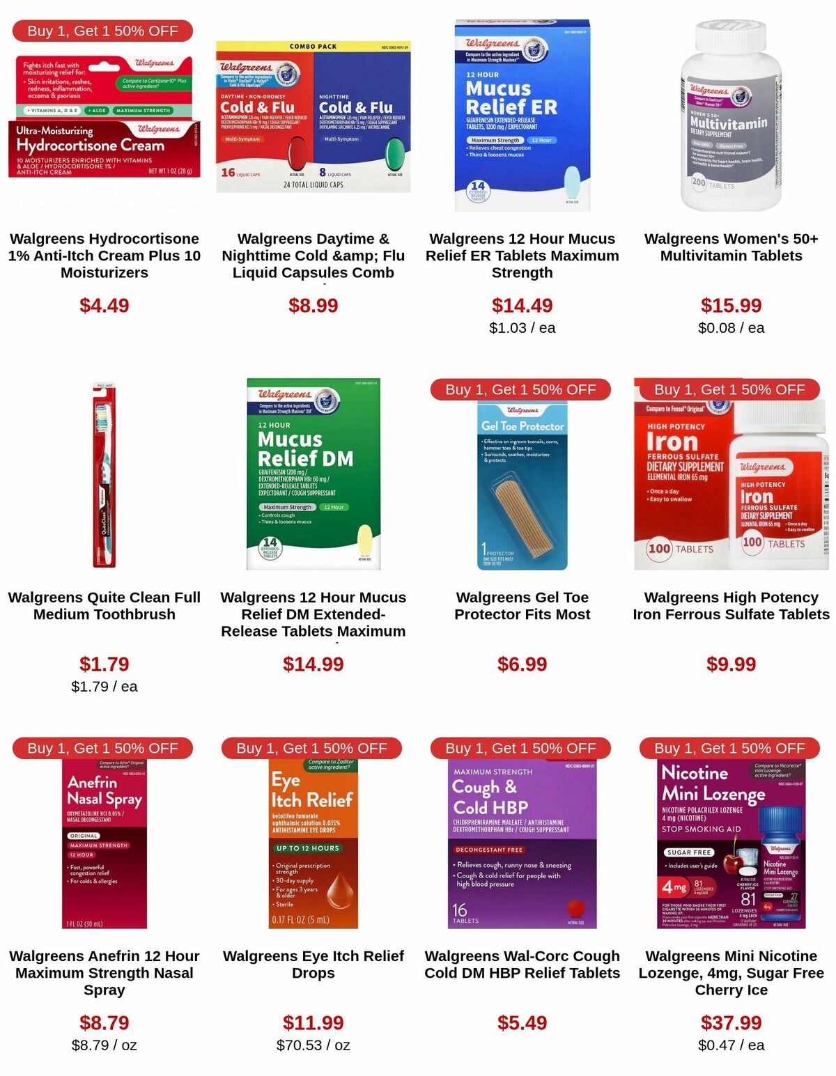 Walgreens Weekly Ad from July 19