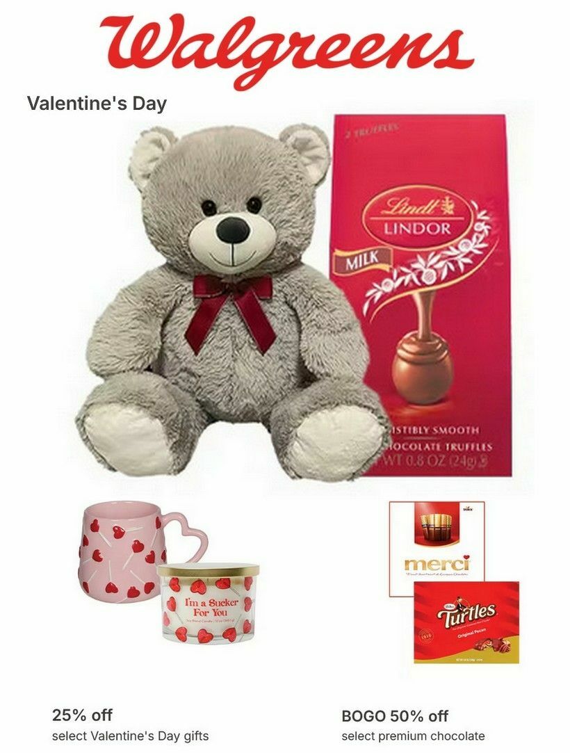 Walgreens Valentine's Day Weekly Ad from January 27