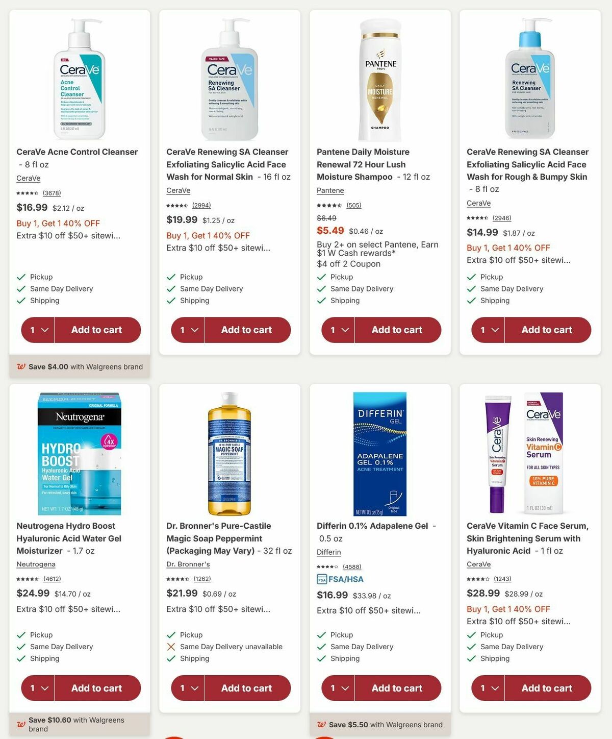 Walgreens Weekly Ad from August 29