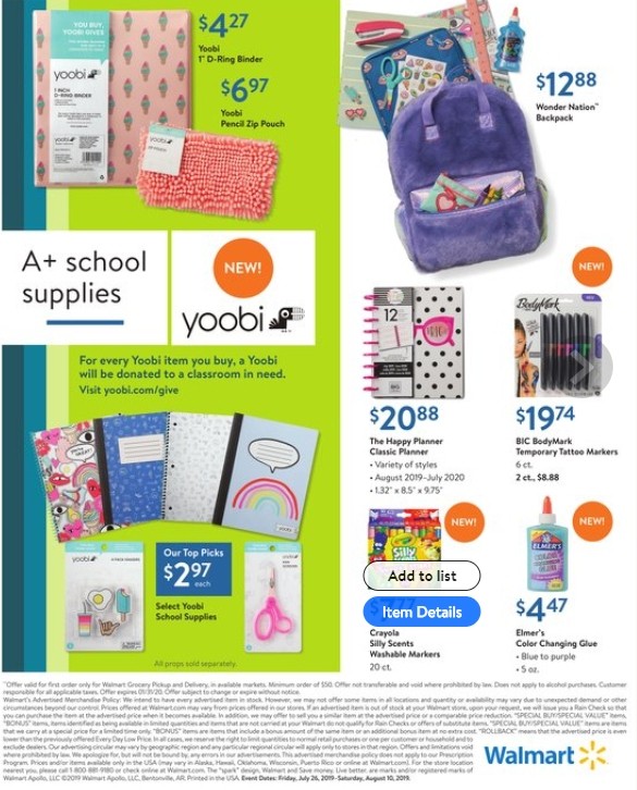 Walmart Weekly Ad from July 26