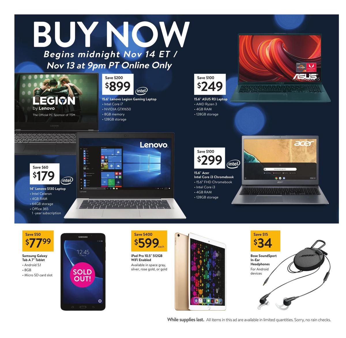 Walmart Black Friday Weekly Ad from November 28