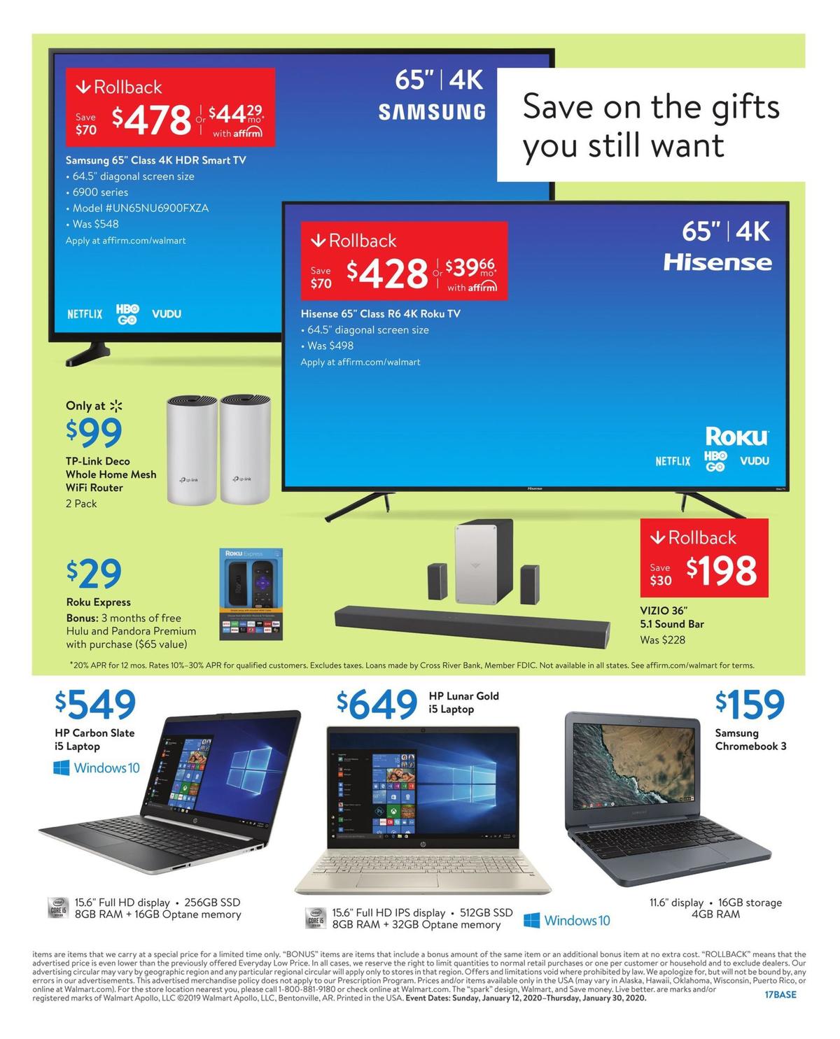 Walmart Weekly Ad from January 12