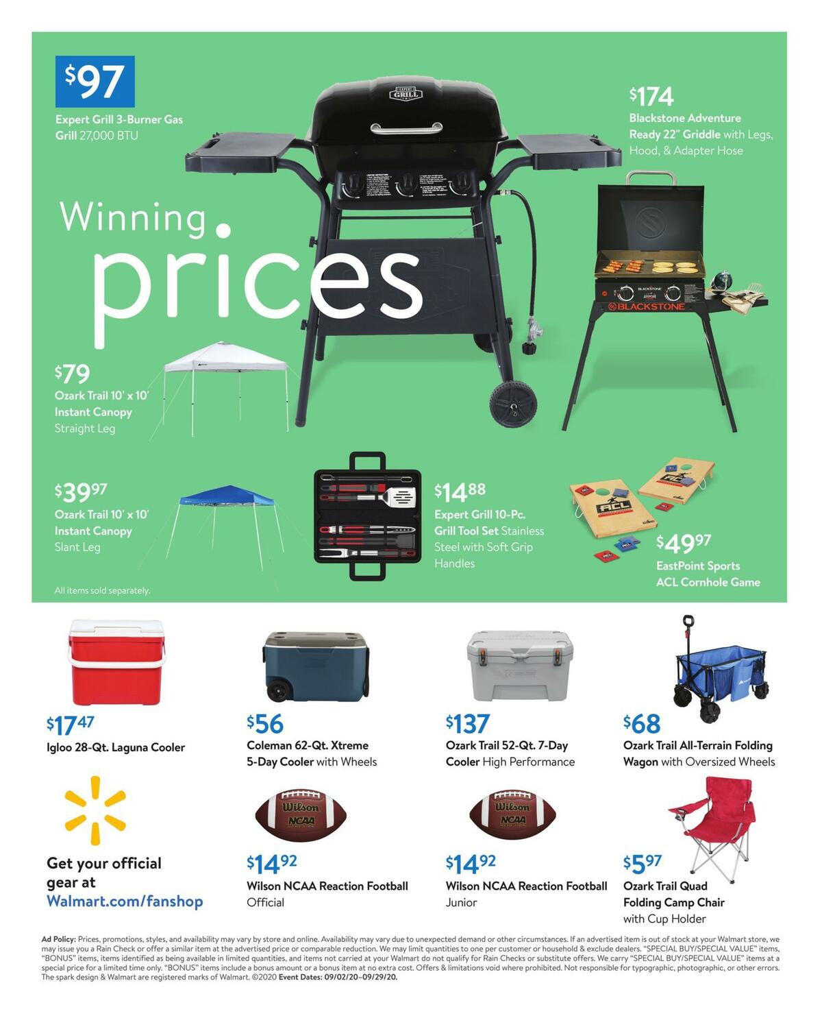 Walmart Weekly Ad from September 2