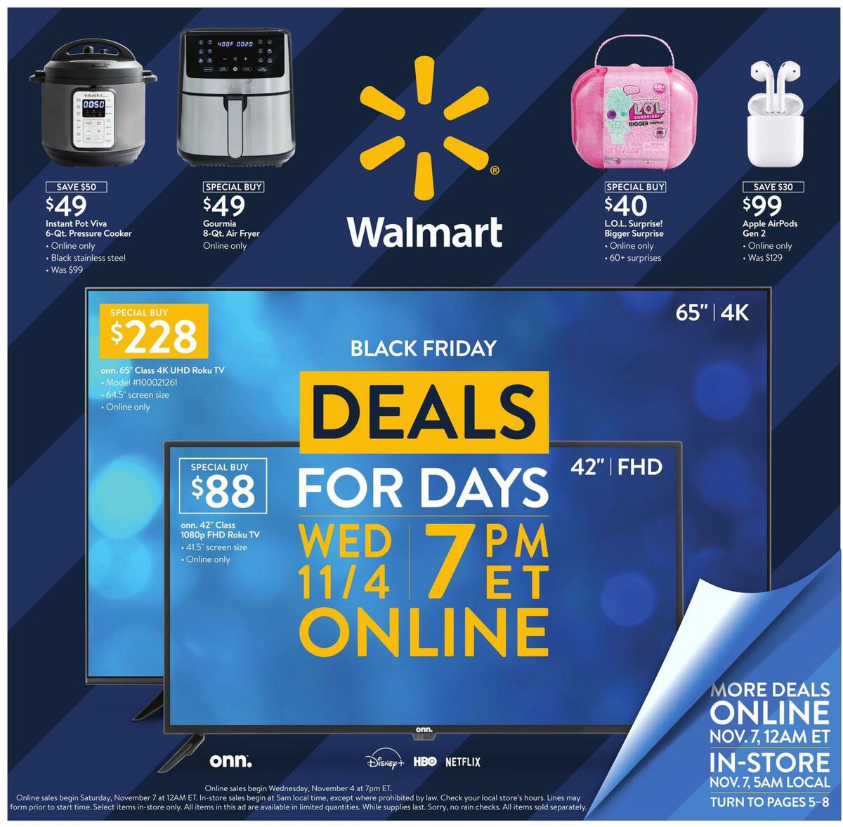 Walmart Black Friday Weekly Ad from November 4