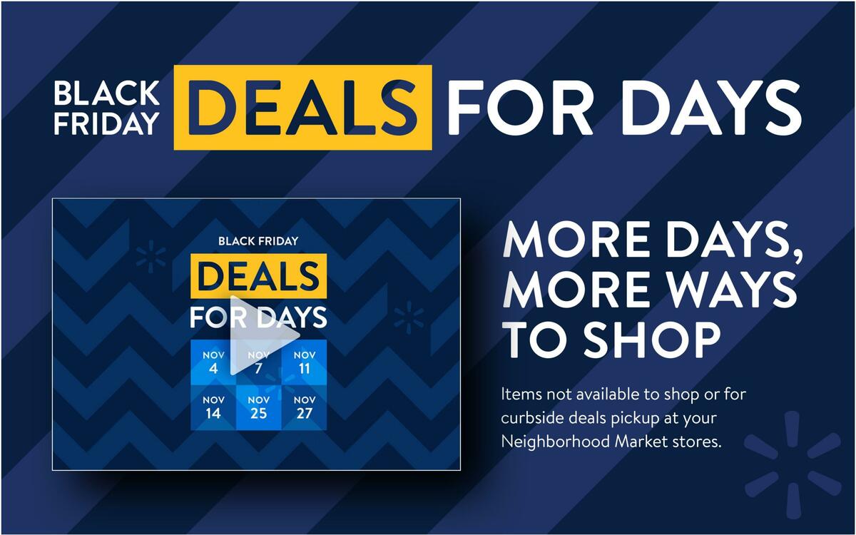 Walmart Black Friday Weekly Ad from November 4