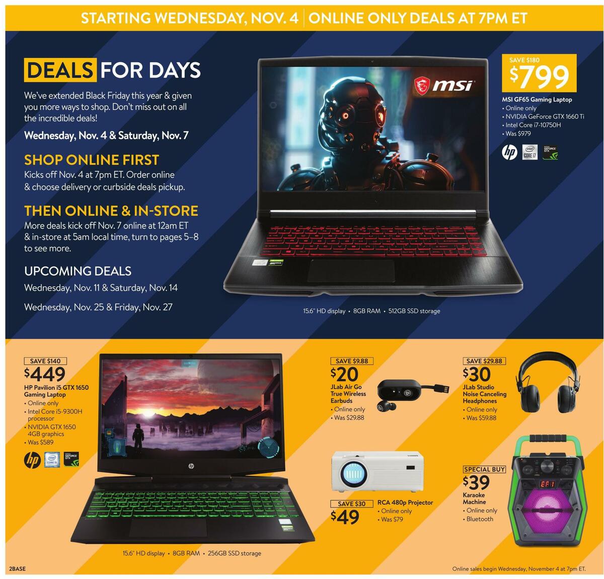 Walmart Black Friday Weekly Ad from November 4