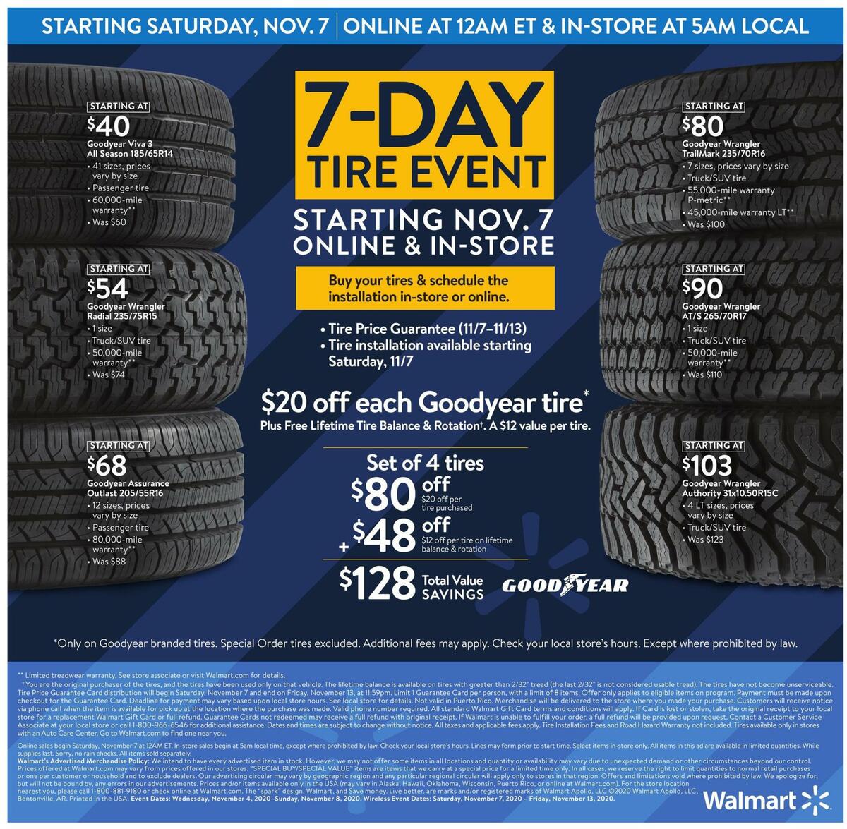 Walmart Black Friday Weekly Ad from November 4