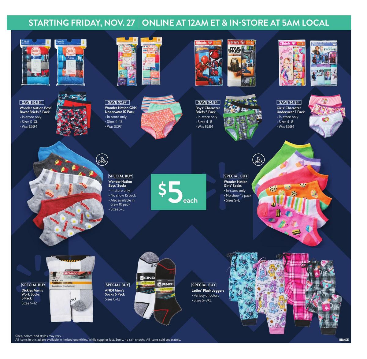 Walmart Black Friday Weekly Ad from November 25
