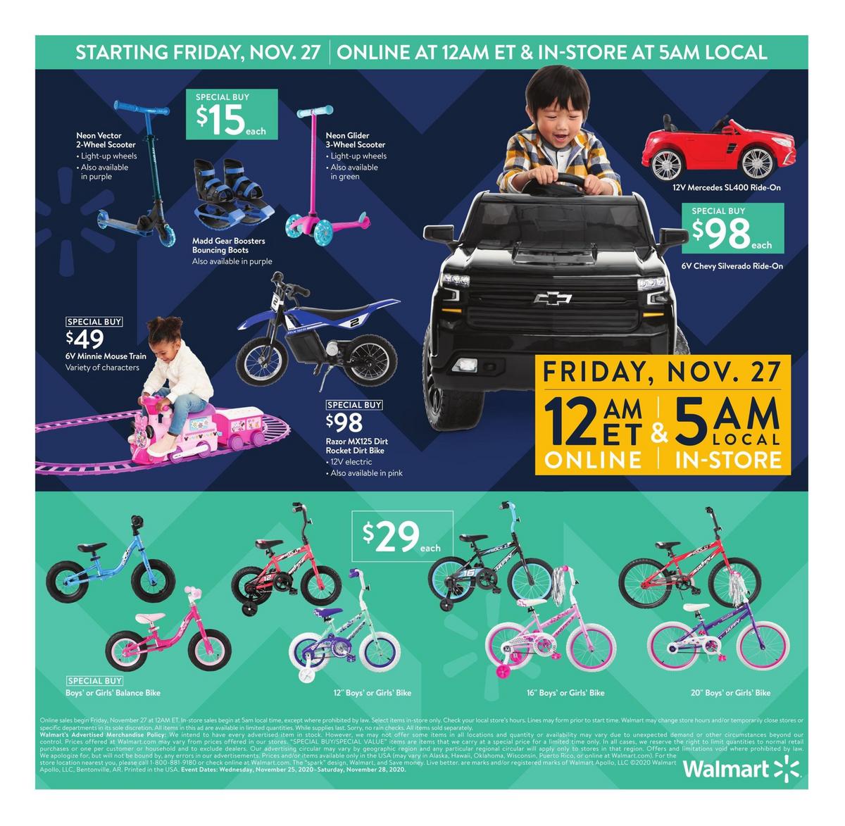 Walmart Black Friday Weekly Ad from November 25