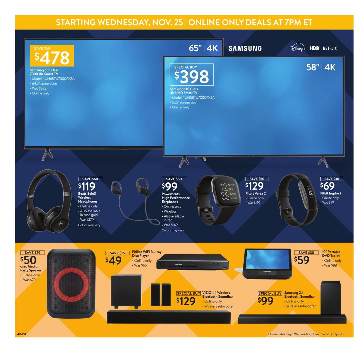 Walmart Black Friday Weekly Ad from November 25