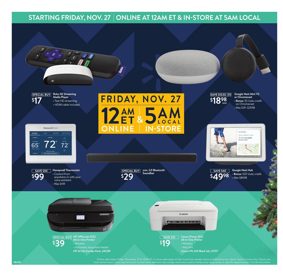 Walmart Black Friday Weekly Ad from November 25