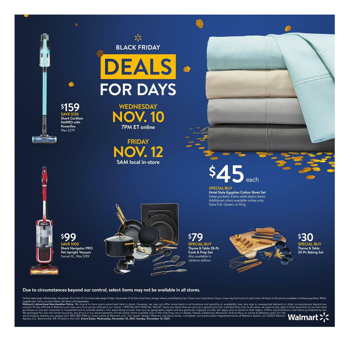 Walmart Black Friday Nov 10 Weekly Ad from November 10