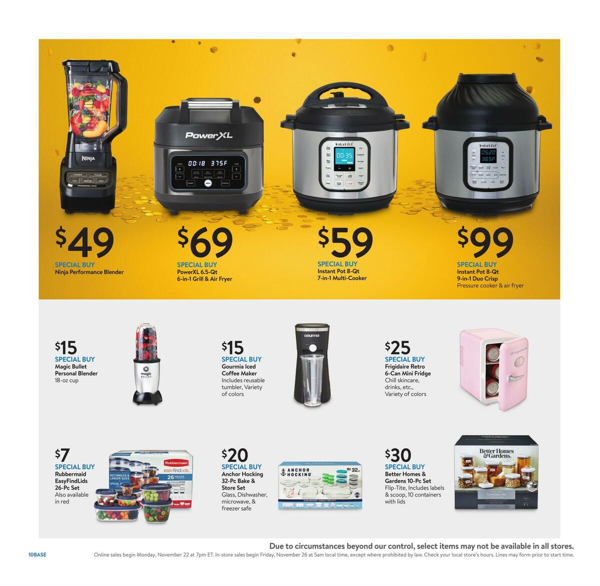 Walmart Black Friday Weekly Ad from November 22