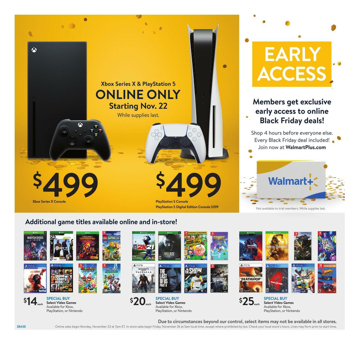 Walmart Black Friday Weekly Ad from November 22