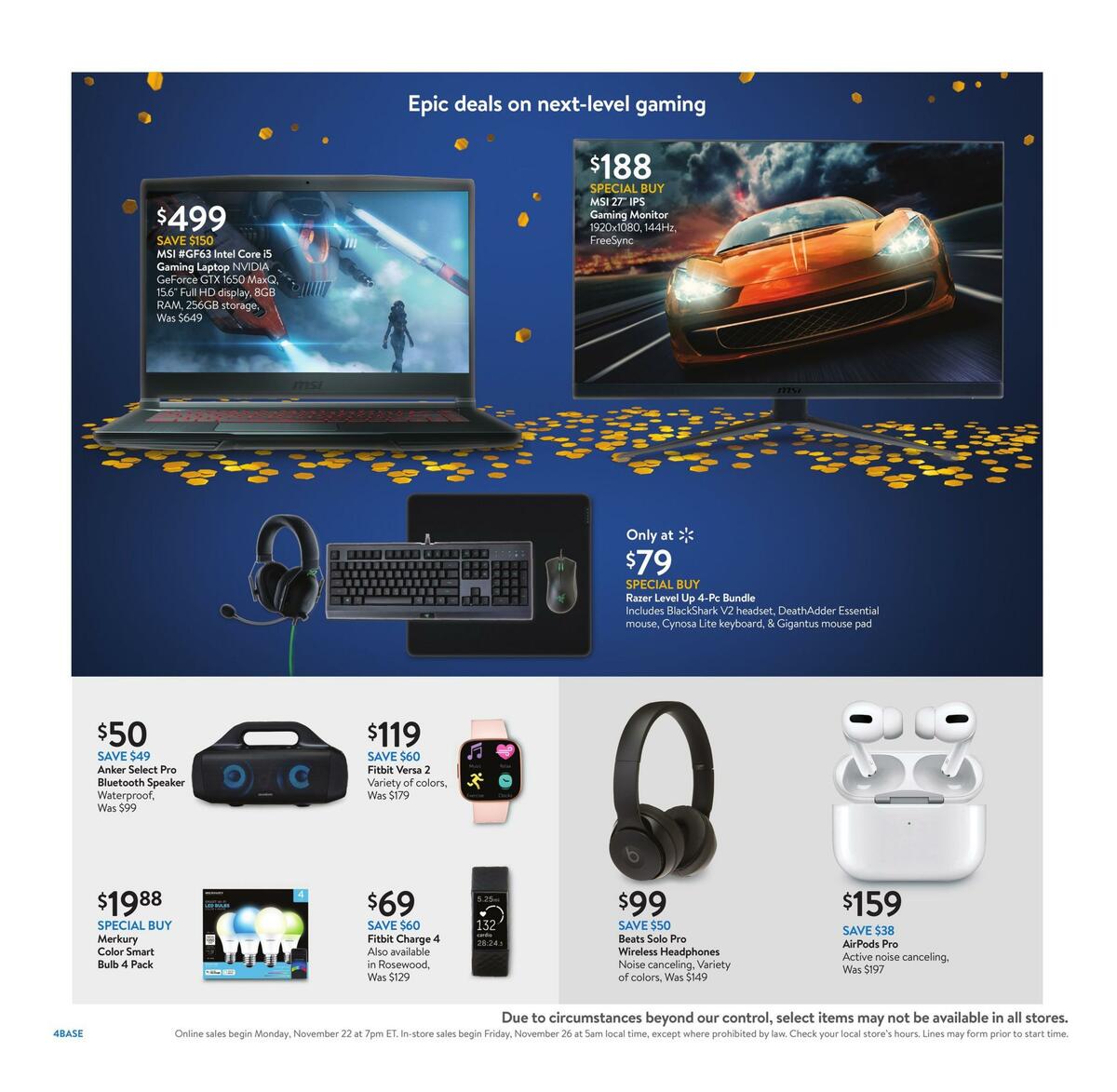 Walmart Black Friday Weekly Ad from November 22