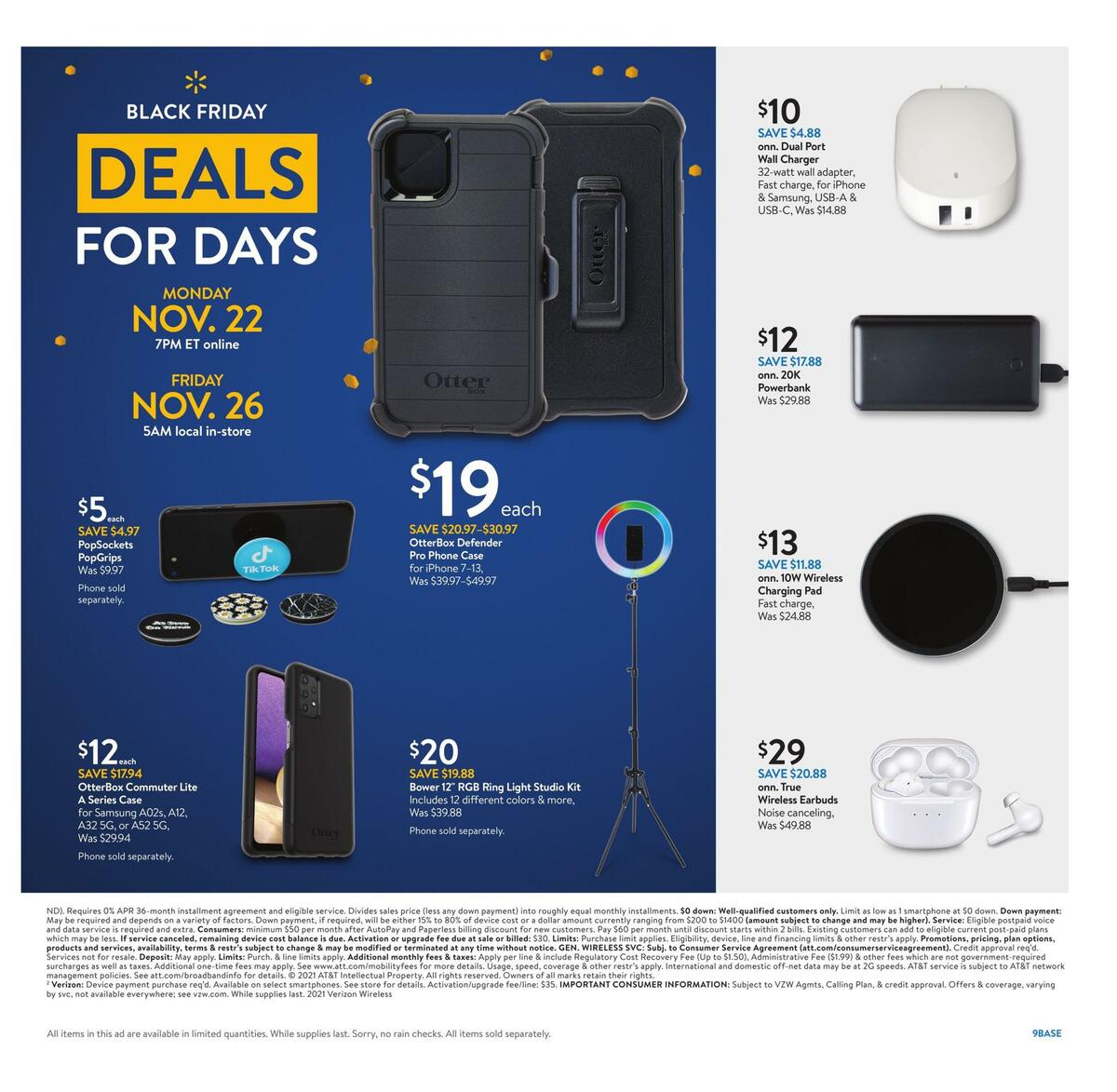 Walmart Black Friday Weekly Ad from November 22