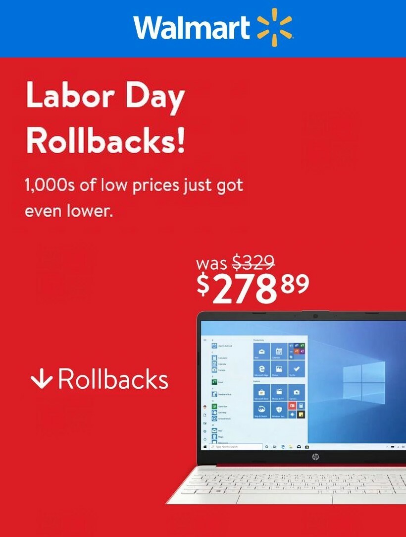 Walmart Weekly Ad from August 30