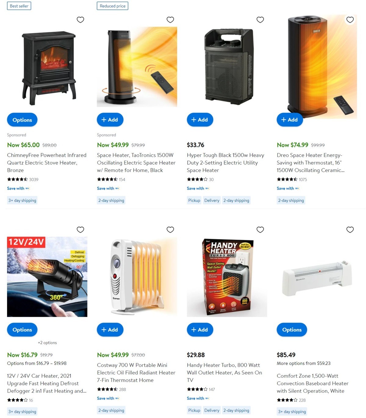 Walmart Heaters in Heating Weekly Ad from December 20
