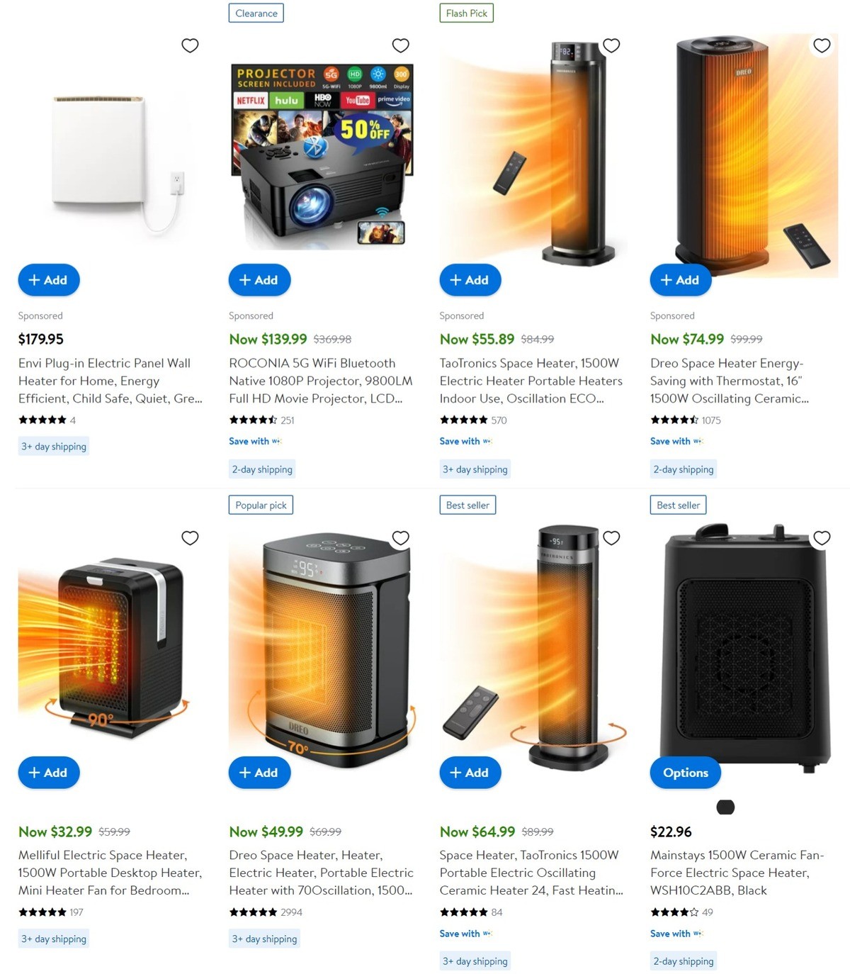 Walmart Heaters in Heating Weekly Ad from December 20