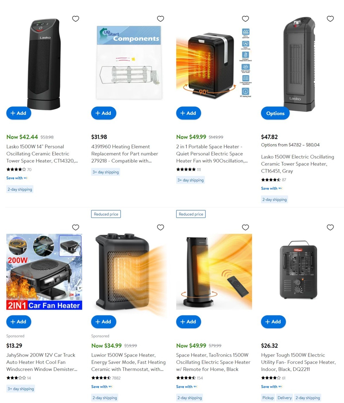 Walmart Heaters in Heating Weekly Ad from December 20