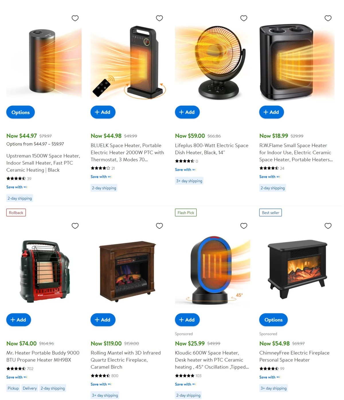 Walmart Heaters in Heating Weekly Ad from December 20