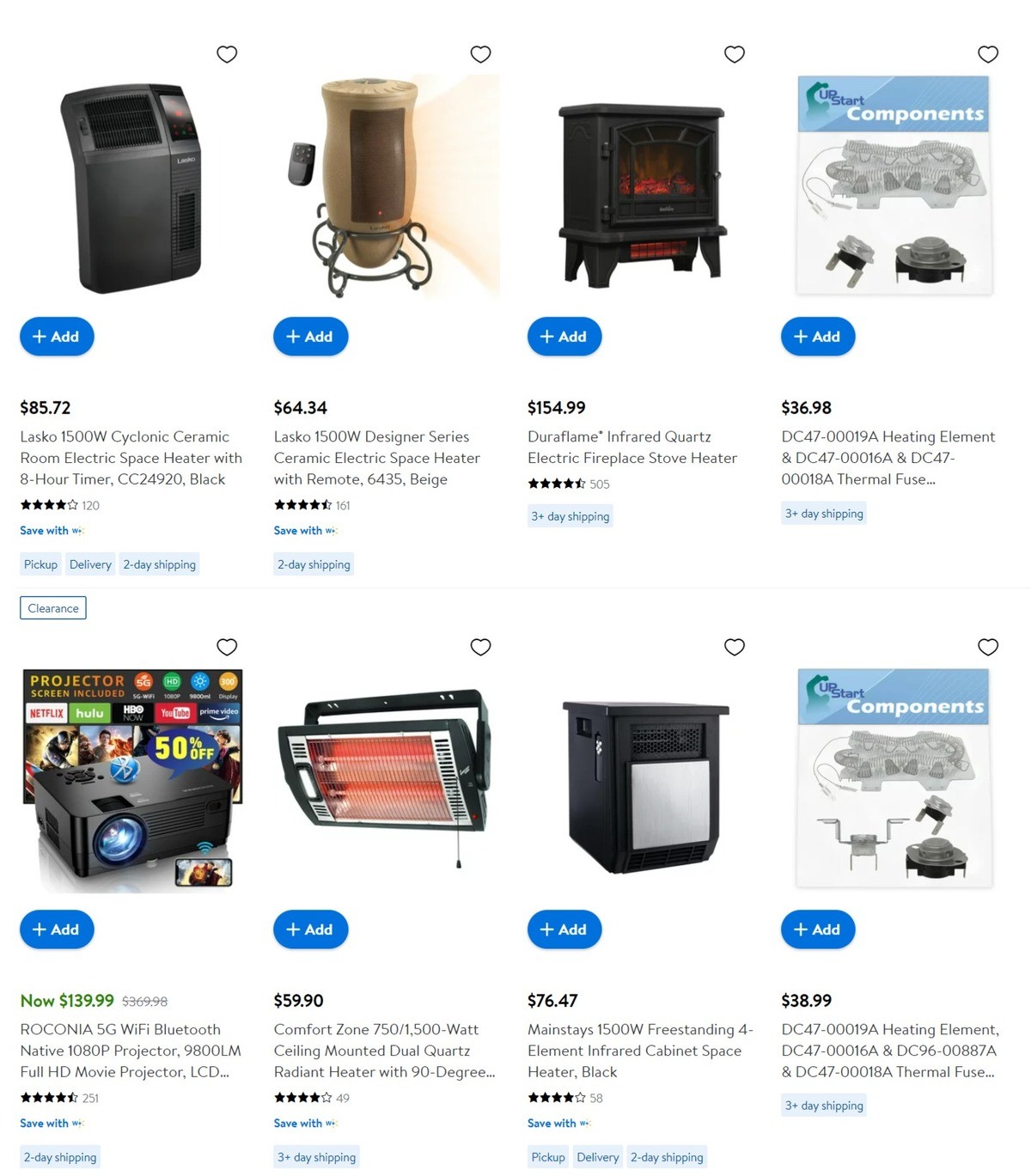 Walmart Heaters in Heating Weekly Ad from December 20