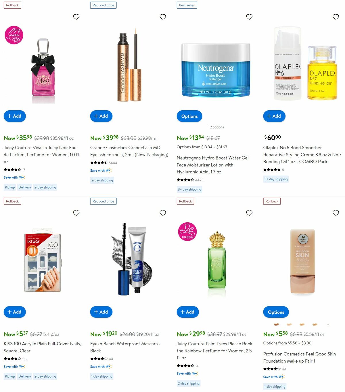 Walmart Beauty Glow-Up Event Weekly Ad from August 28