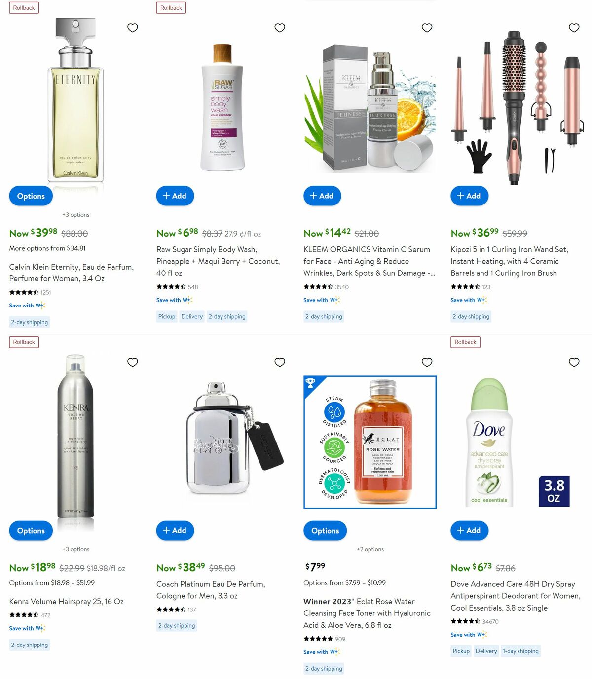 Walmart Beauty Glow-Up Event Weekly Ad from August 28