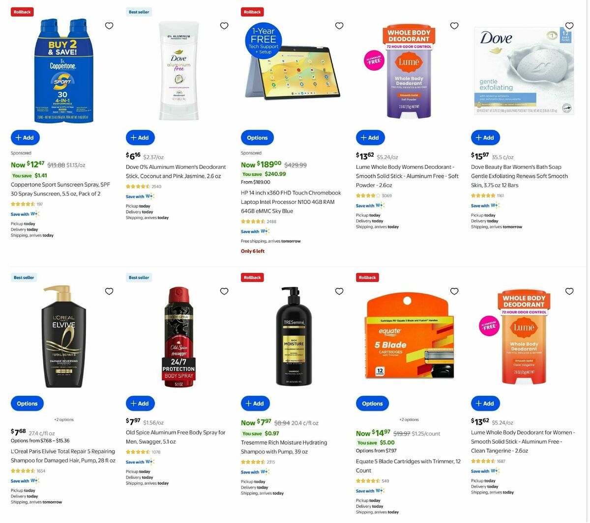 Walmart Weekly Ad from August 13