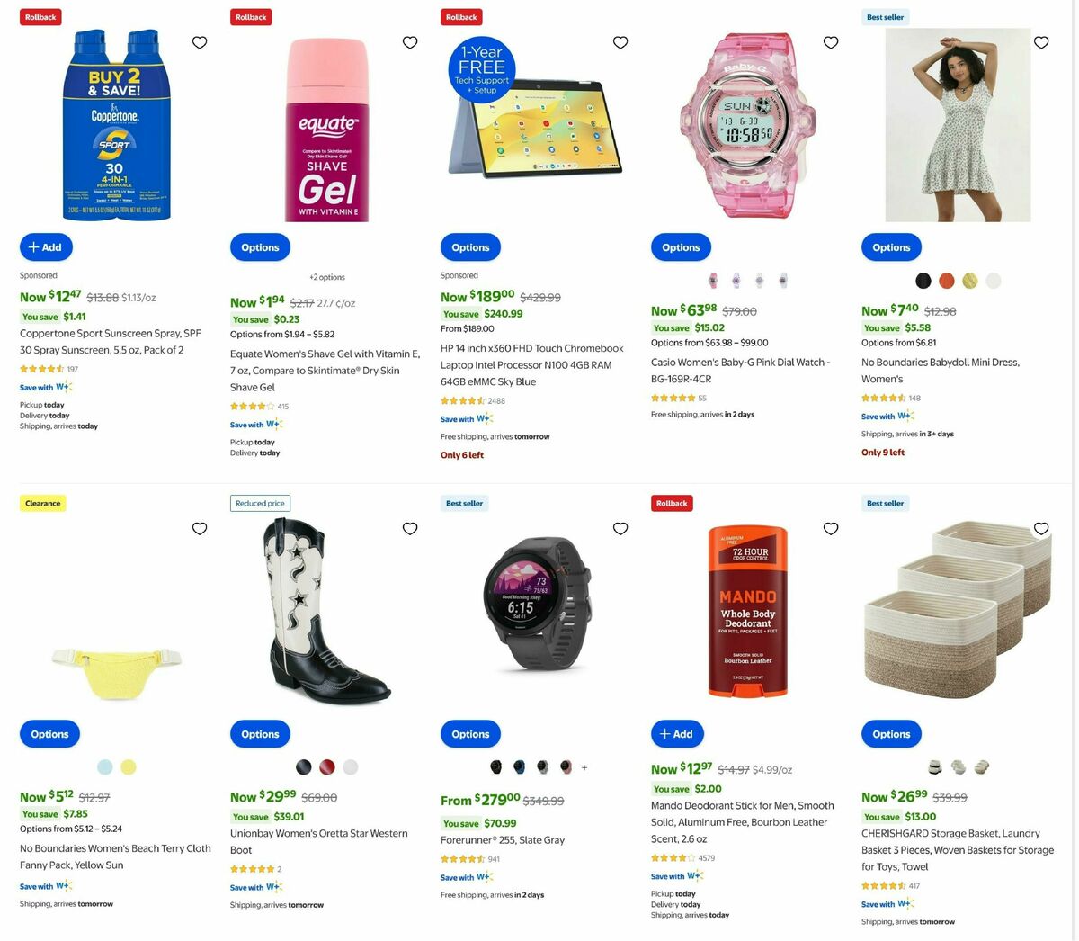 Walmart Weekly Ad from August 13