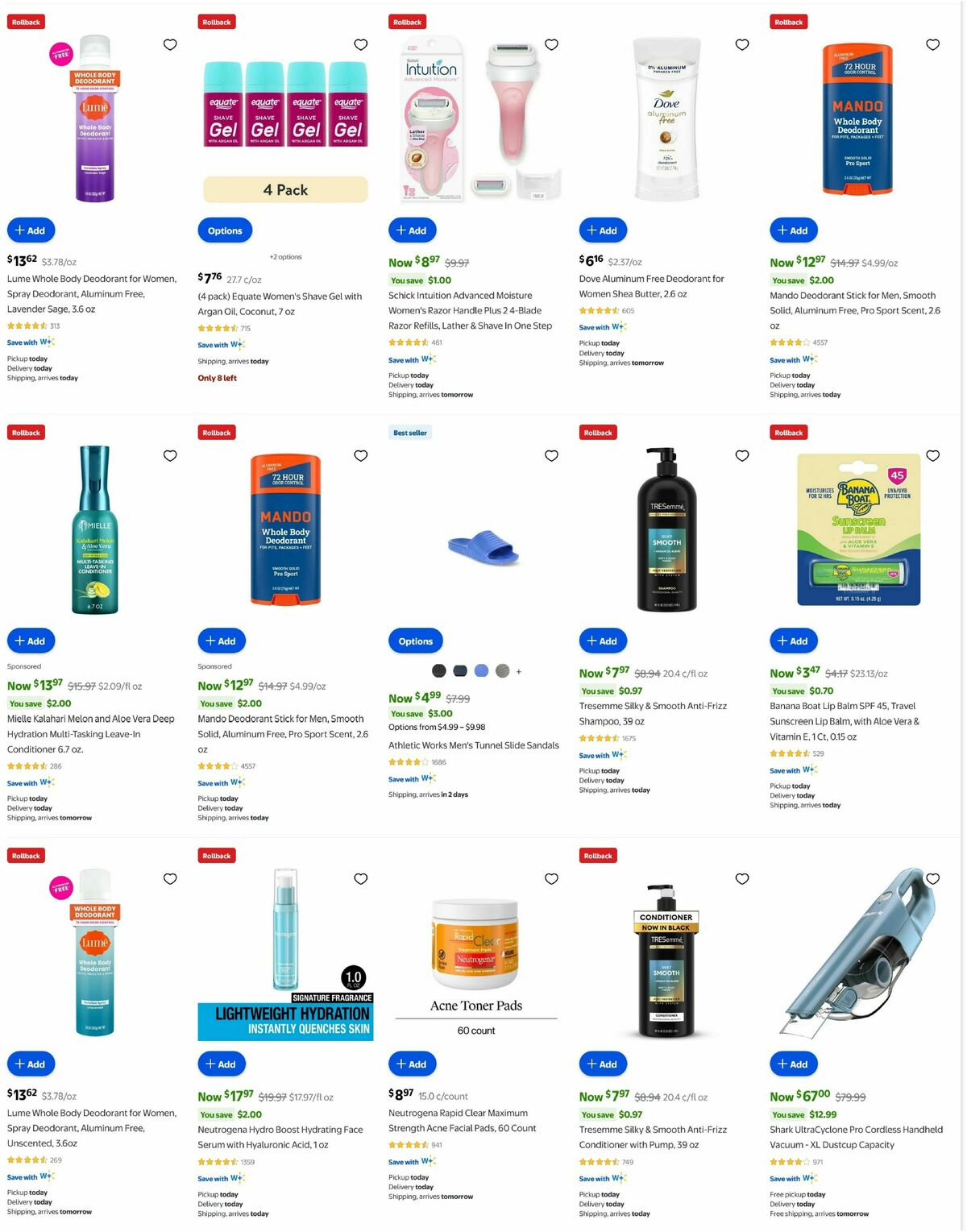 Walmart Weekly Ad from August 13