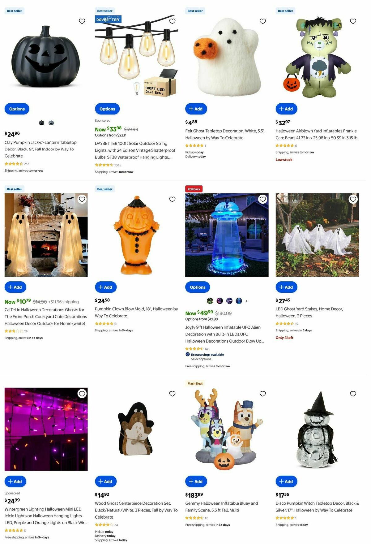 Walmart Halloween Weekly Ad from September 25