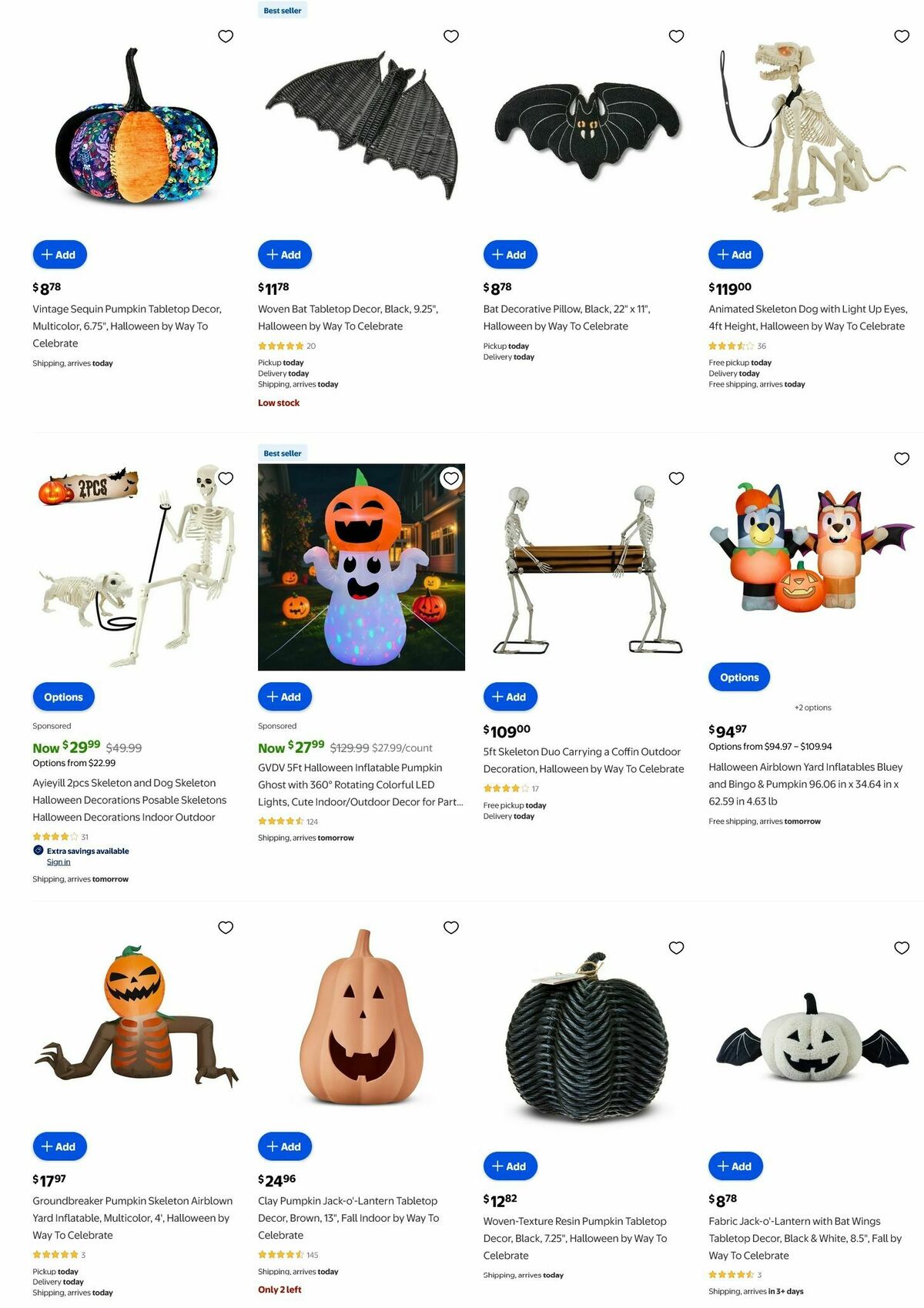 Walmart Halloween Weekly Ad from September 25