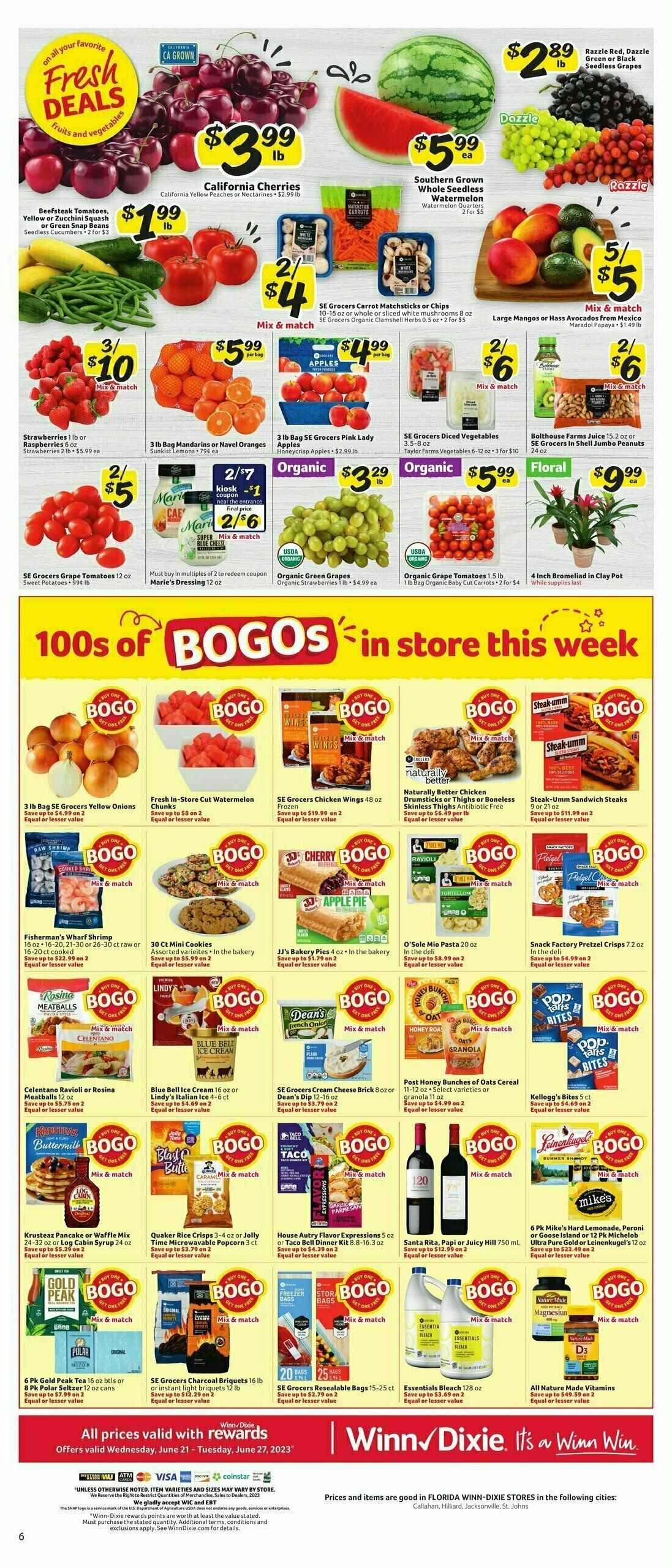 Winn-Dixie Weekly Ad Weekly Ad from June 21