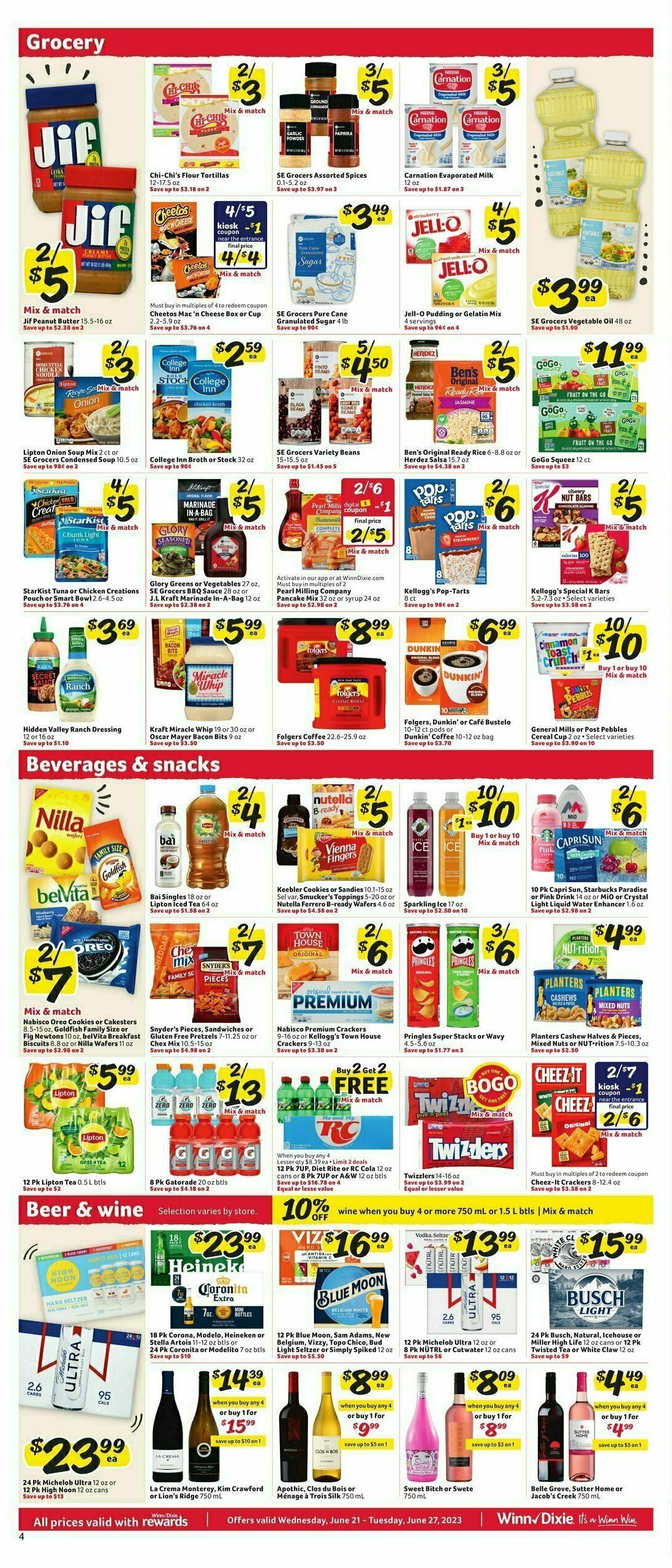 Winn-Dixie Weekly Ad Weekly Ad from June 21