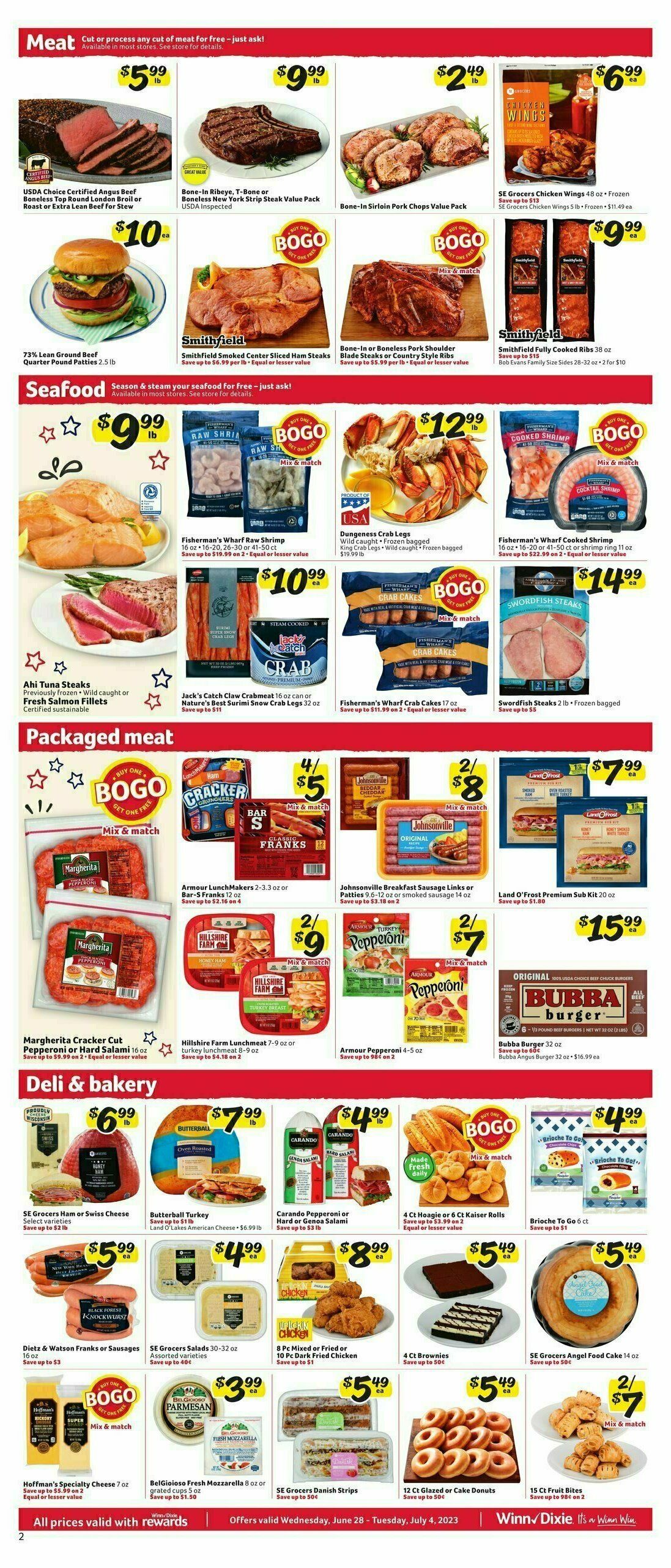 Winn-Dixie Weekly Ad from June 28
