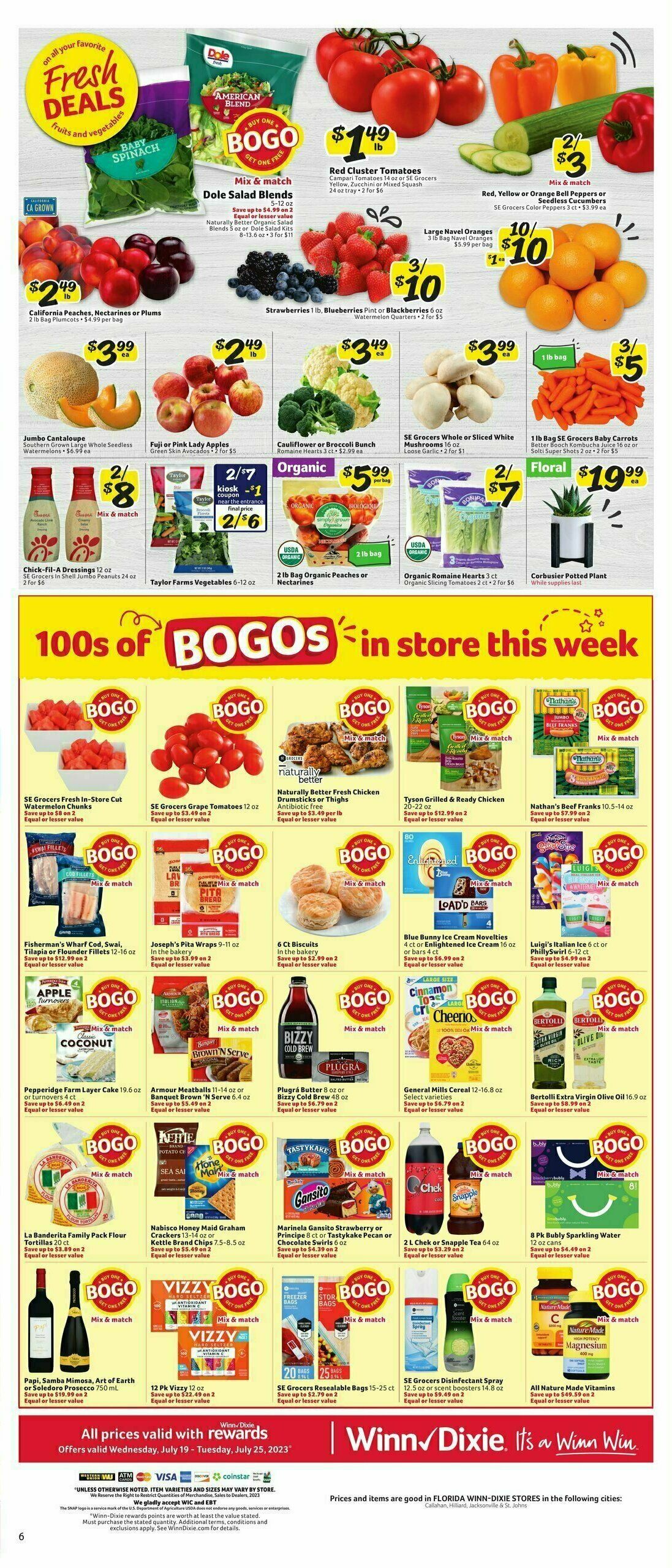 Winn-Dixie Weekly Ad from July 19