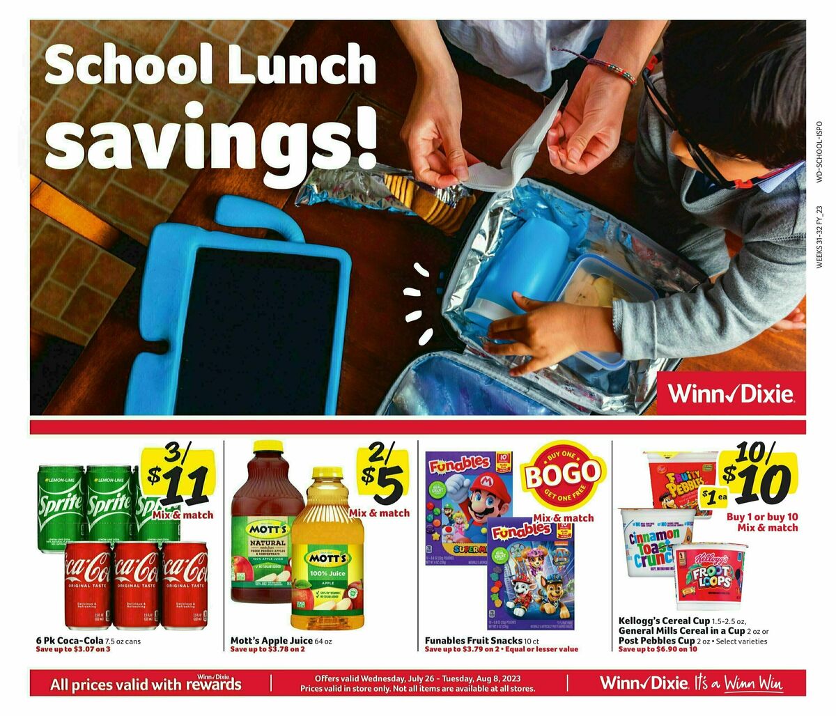 Winn-Dixie Weekly Ad from July 26