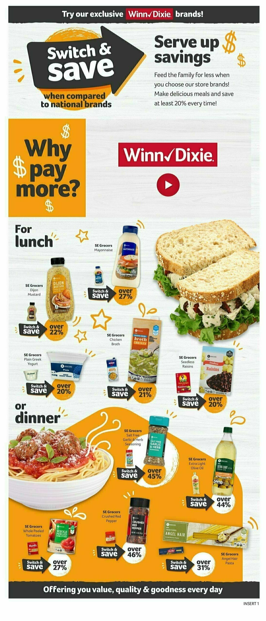 Winn-Dixie Weekly Ad from August 2