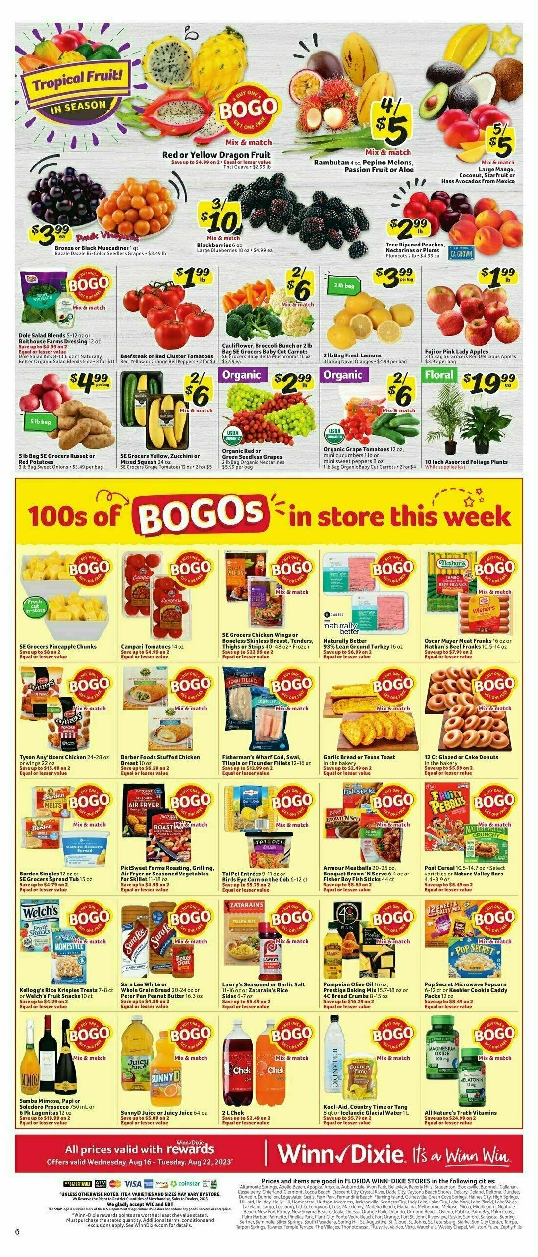 Winn-Dixie Weekly Ad from August 16