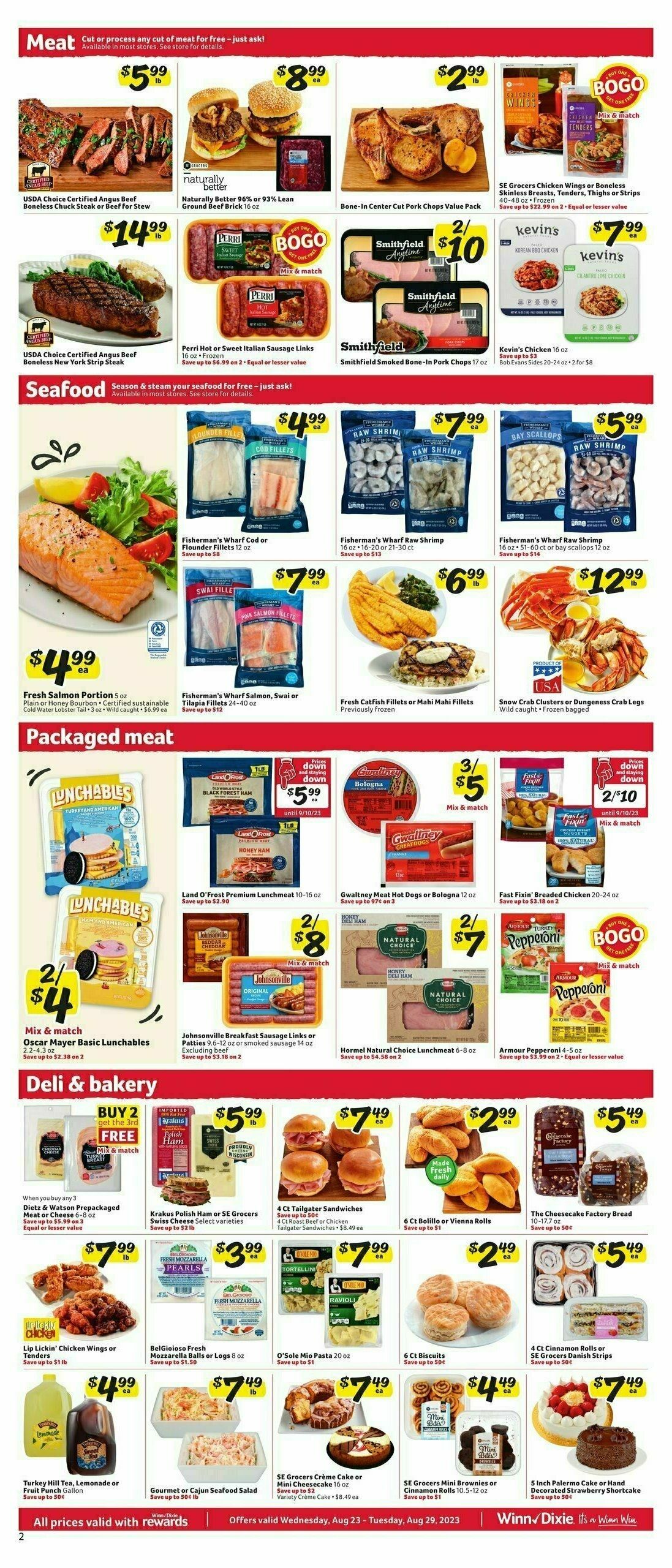 Winn-Dixie Weekly Ad from August 23