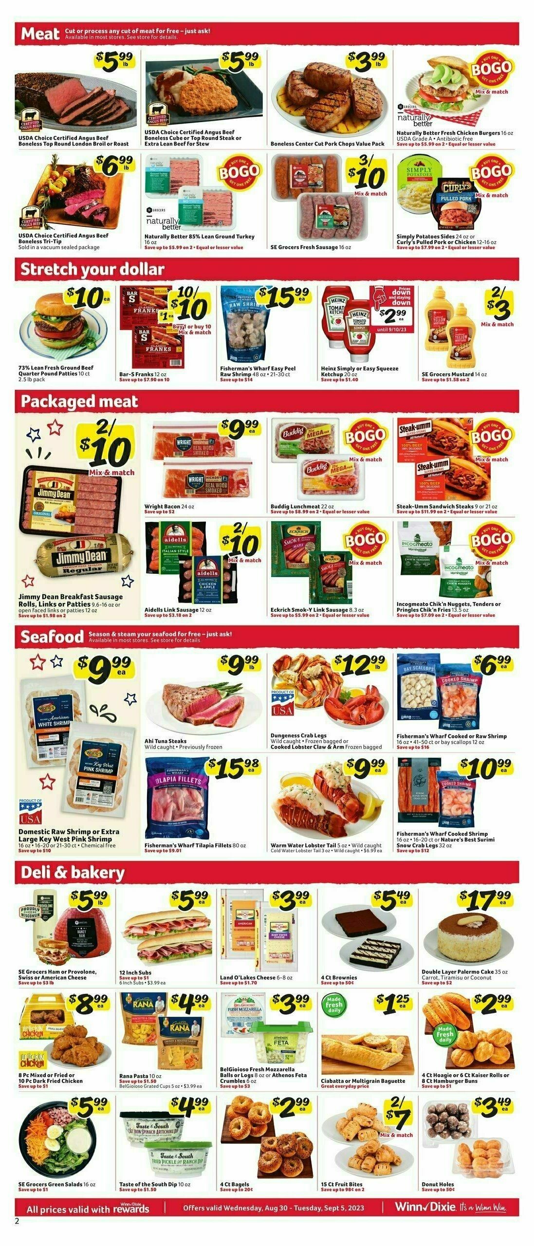 Winn-Dixie Weekly Ad from August 30